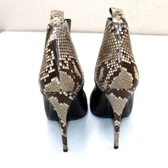 Gucci Daisy Python Cap Toe Heel Ankle Bootie Womens EU 37 US 6 - Picture 4 of 16